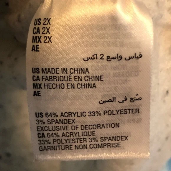 Karen Scott Women's Plus Size Sequin Reindeer Sweater Gray Multi Size 2X, NWT - Picture 5 of 6